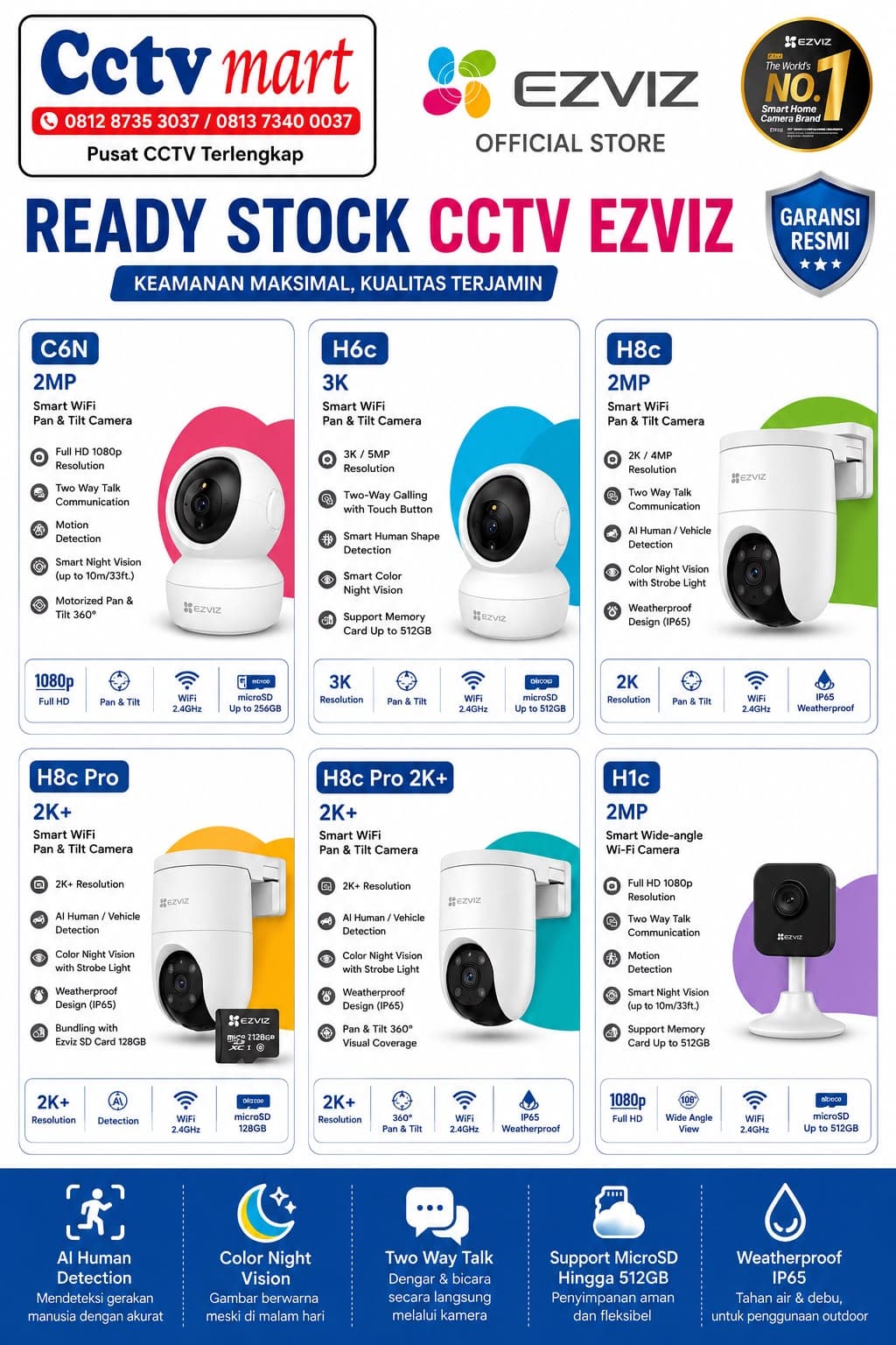Katalog kamera pintar EZVIZ